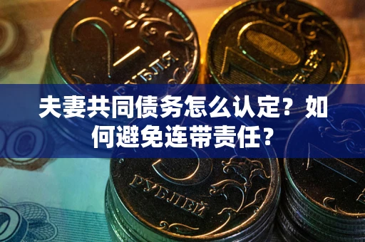济南夫妻共同债务怎么认定？如何避免连带责任？