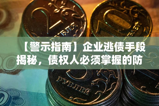 济南【警示指南】企业逃债手段揭秘，债权人必须掌握的防坑宝典
