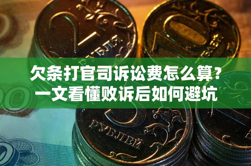 济南欠条打官司诉讼费怎么算？一文看懂败诉后如何避坑